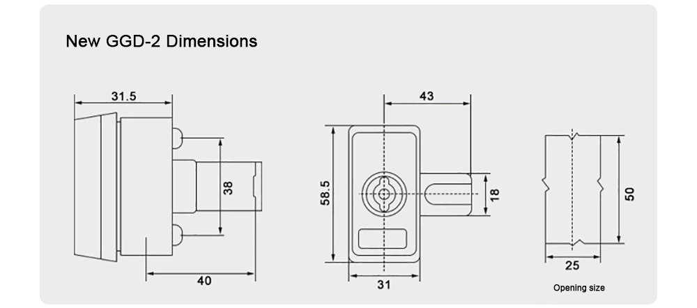 Control Cabinet Door Lock